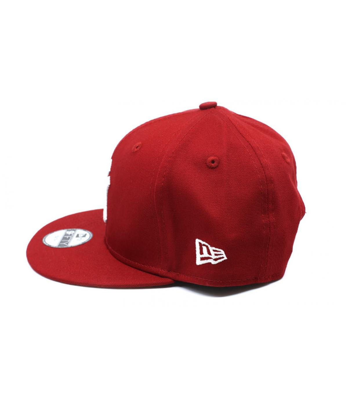 New Era casquette enfant NY rouge blanc